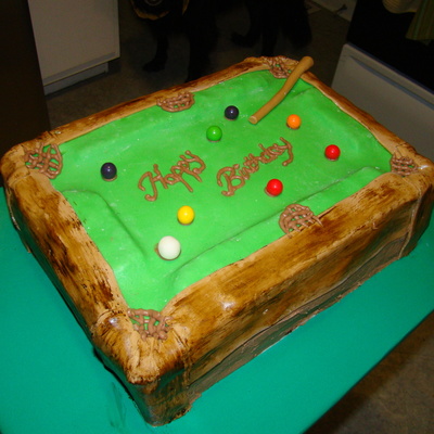 Pool Table Cake