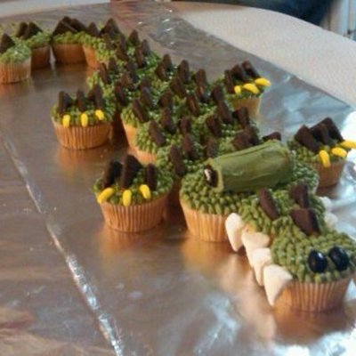 Crocodile Cupcakes