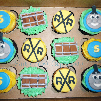 Thomas The Train Cupcakes