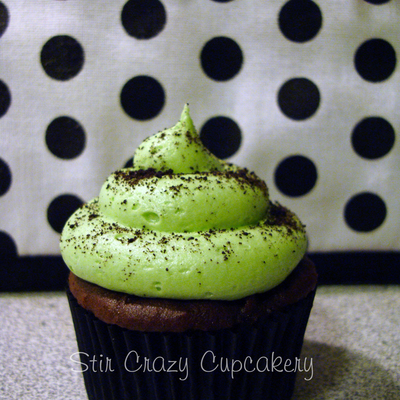 Mint Oreo Cupcake