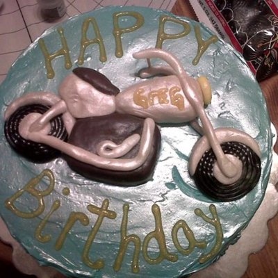 Motorcycle Cake