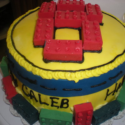 Lego Cake For My Sons 8Th B-Day