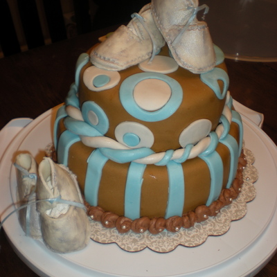Mocha Cake For Baby Shower