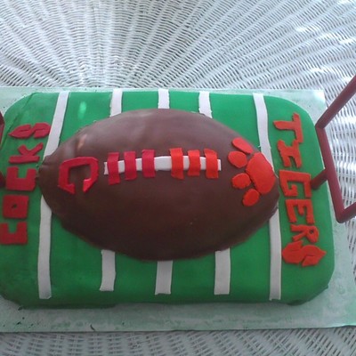 Clemson/carolina Football Game Cake