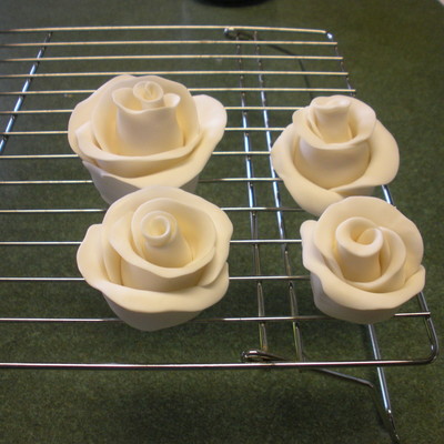My First Attempt At Gumpaste Roses