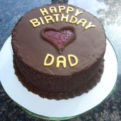 Chocolate Birthday Cake For Dad