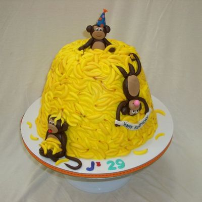 Monkey Birthday Cake