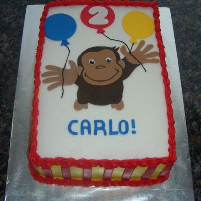 Curious George Birthday Cake