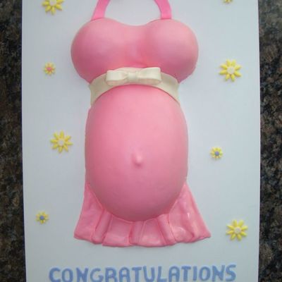 Belly Cake For Baby Shower