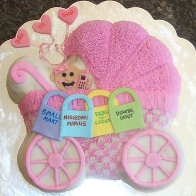 Baby Girl Shopper Cake