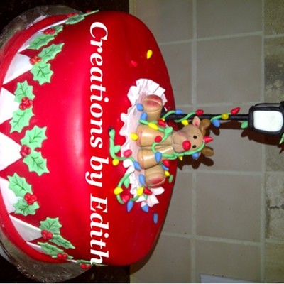 Rudolph With Christmas Lights