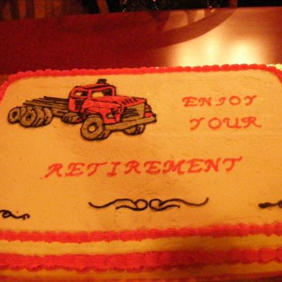 Trucker Retirement Cake