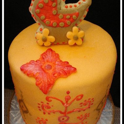 Baby Shower Cake ( Moroccan/indian Theme)