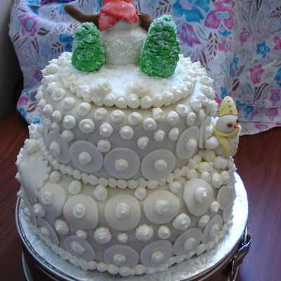 Snowman Cake