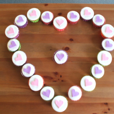 Wayne's Valentine's Cupcakes