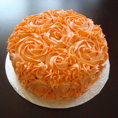 Rosette Buttercream Carrot Cake