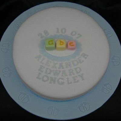 Alex Christening Cake