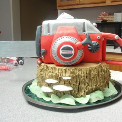 Chainsaw Cake