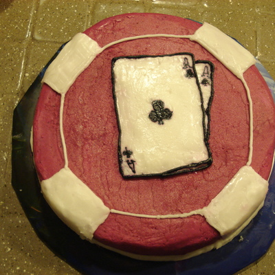 Poker Chip And Pair Of Aces