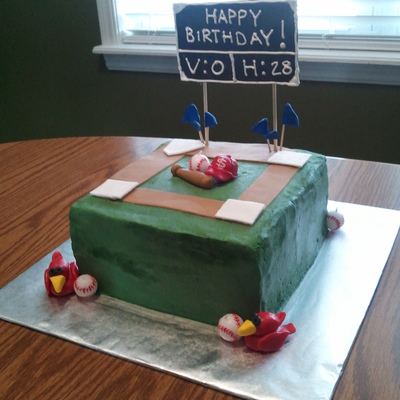 Cardinals Baseball Cake