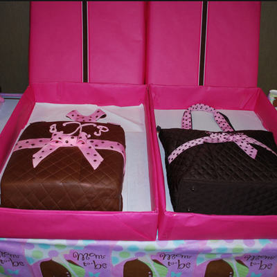 Diaper Bag Inspired Cake