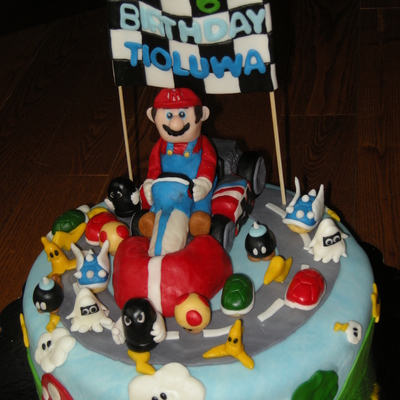 Mario Kart Wii Cake