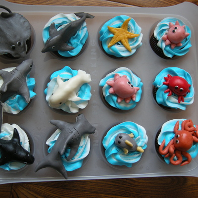 Ocean Themed Cupcakes