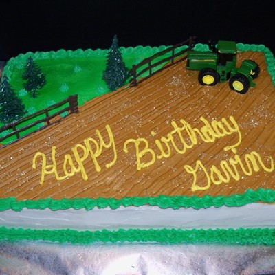 Tractor Birthday Cake