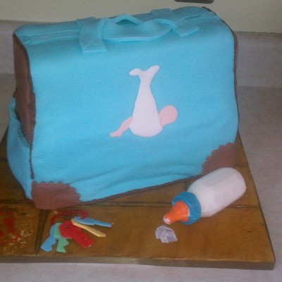 Diaper Bag Cake