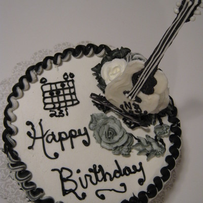 Chocolate Guitar & Chocolate Cake