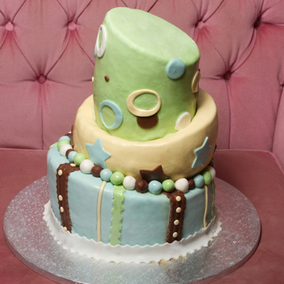 Mad Hatter Baby Boy Shower Cake!