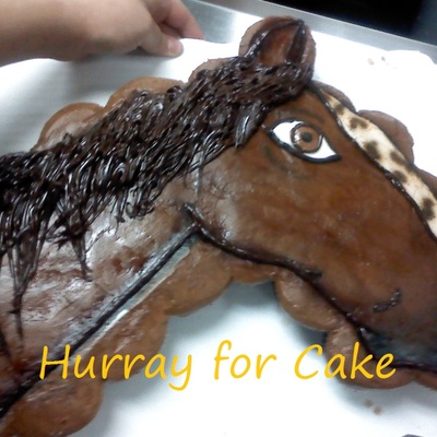 Horse Cup Cake Cake