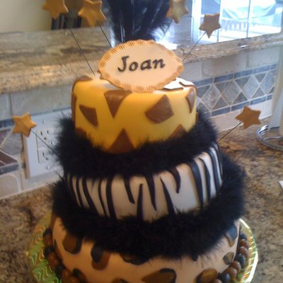 Animal Print Cake
