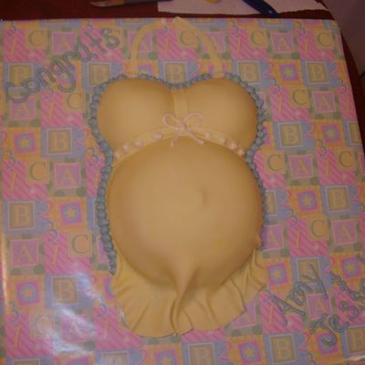Pregnant Belly -Yellow