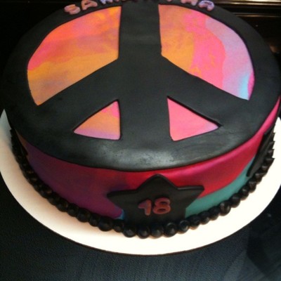 Tie Dyed Cake