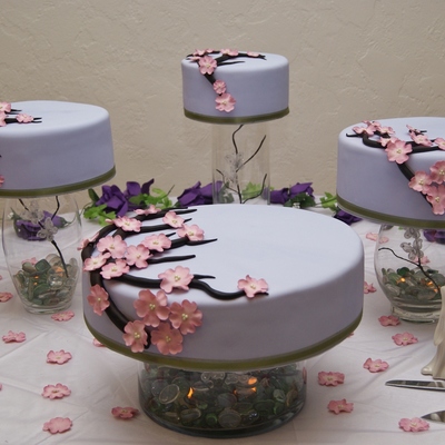 Cherry Blossom Satellite Cake