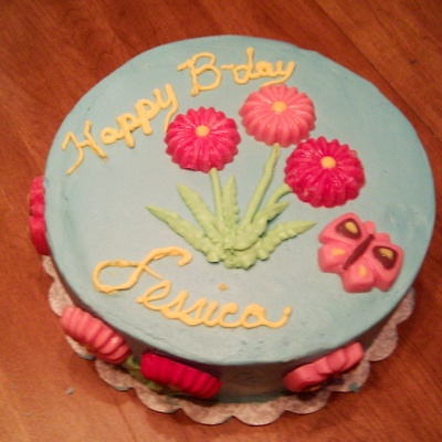 Flower And Butterfly Birthday