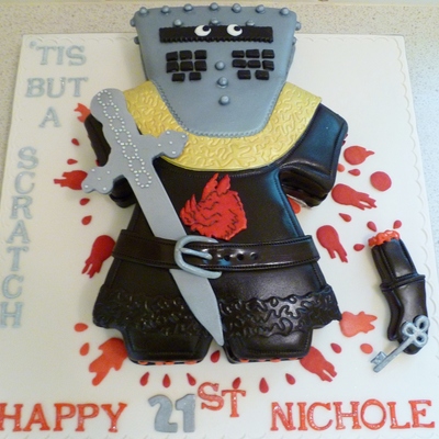 The Black Knight- The Holy Grail - Monty Python Themed Cake