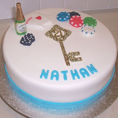 Poker Themed 21St Cake