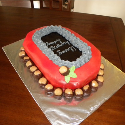 Ohio State Buckeye Cake