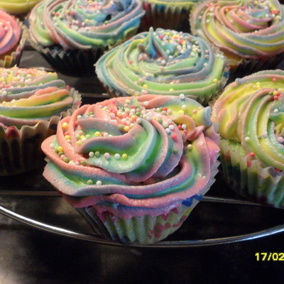 Rainbow Cupcakes