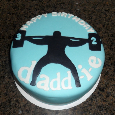 Powerlifting Birthday Cake