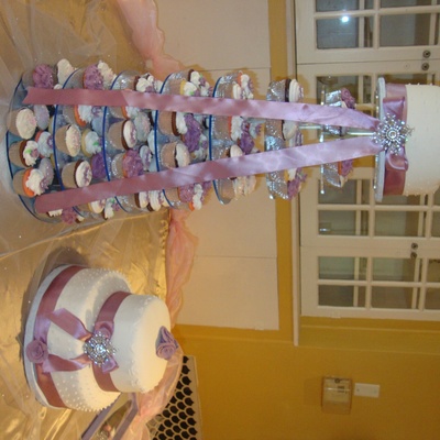 Xv Cake And Cupcake Tower