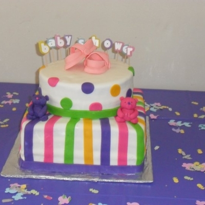 Teddy Bear Baby Shower Cake