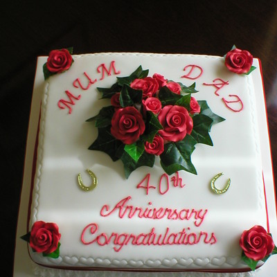 Red Roses For A Ruby Wedding (40Th)