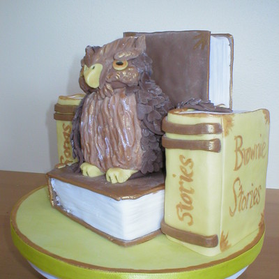 Wise Owl Brownies Cake