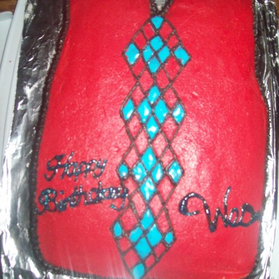 Argyle Vest Cake