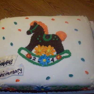 Anniversary Rocking Horse Cake