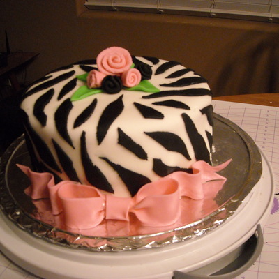 Zebra Fondant