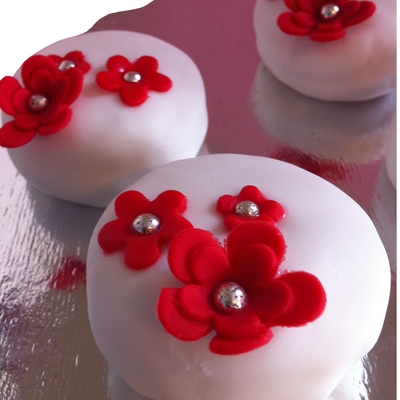 Cherry Blossom Petits Fours